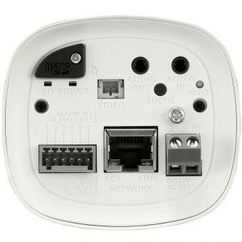 Внутренняя 2 Мп IP-камера Wisenet SNB-6004P без объектива, интерфейсы внешние