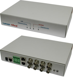 IP видеосервер Lanser-4Real для системы цифрового видеонаблюдения TRASSIR