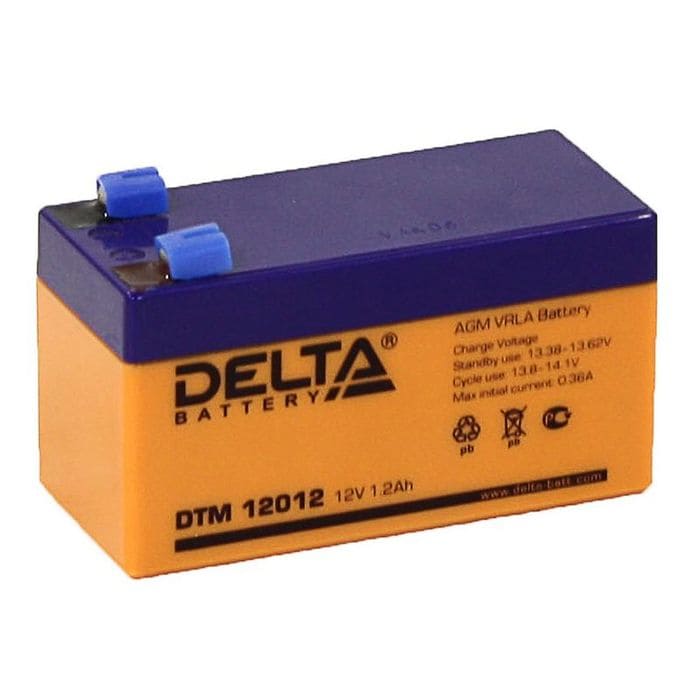 Delta DTM 12012: герметичная необслуживаемая аккумуляторная батарея 1.2 .