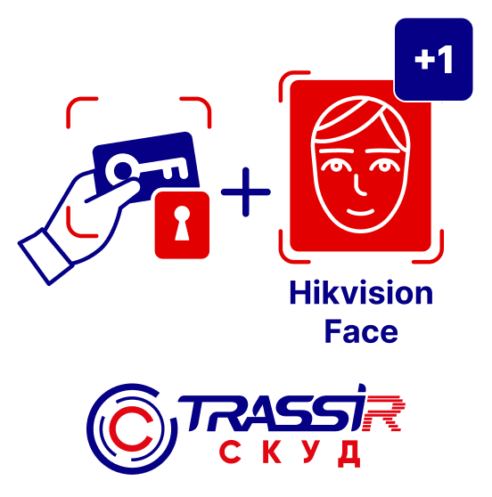 TRASSIR СКУД + 1 Hikvision Face