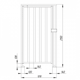 Калитка Oxgard К-10 (правая)