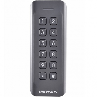 Считыватель Mifare карт Hikvision DS-K1802MK с клавиатурой