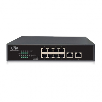 10-портовый гигабитный коммутатор с поддержкой PoE (Power over Ethernet) Uniview NSW2010-10GT-POE-IN