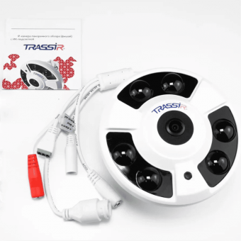 6 Мп IP-камера TRASSIR TR-D9161IR2 с FishEye объективом и ИК-подсветкой