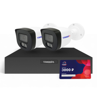 Комплект облачного видеонаблюдения TR-Lite 1106-4P + 2 камеры TR-Lite L2B5 + Cloud 3000