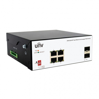 Неуправляемый промышленный PoE-коммутатор Uniview ISW2000-4T2GP-POE-IN
