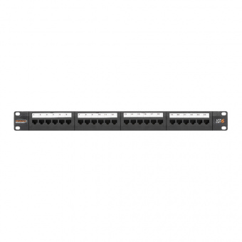 Патч-панель Nikomax NMC-RP24UE2-1U-BK
