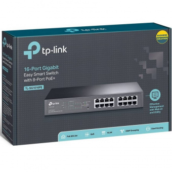 Управляемый PoE-коммутатор TP-Link TL-SG1016PE