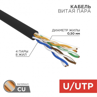 U/UTP-кабель Rexant 01-0065