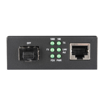 Медиаконвертер неуправляемый NIKOMAX GL-MC-UTPG-SFPG-F.r2