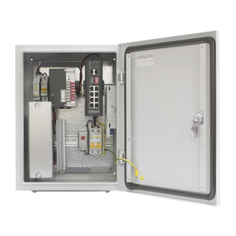 Уличный неуправляемый коммутатор с поддержкой технологии PoE (Power over Ethernet) Osnovo OS-34TB1(SW-80802/I(port 90W))