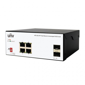 Неуправляемый промышленный PoE-коммутатор Uniview ISW2000-4T2GP-POE-IN
