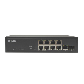 Веб-управляемый PoE-коммутатор Gigabit Ethernet Osnovo SW-8G1C-M(120W)