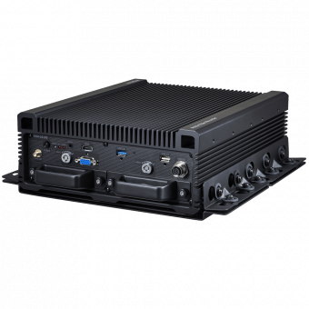 Промышленный видеорегистратор Wisenet TRM-1610M с коммутатором, GPS, HotSwap