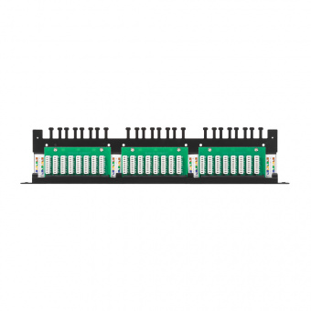 Патч-панель Nikomax NMC-RP24UD2-HU-BK