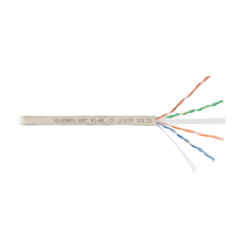 Кабель u/utp 4 пары кат.6 нг(а)-lsltx внутренний NIKOMAX NMC 9140L-IY