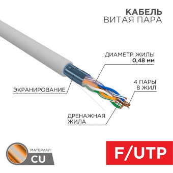 F/UTP-кабель PROconnect 01-0152, 305 м