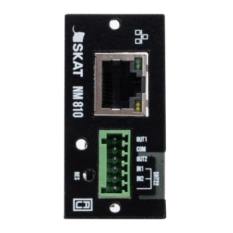 Snmp-модуль для удаленного мониторинга параметров однофазных источников бесперебойного питания СКАТ 2147 SNMP-модуль NM810