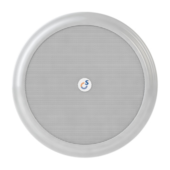 Потолочный встраиваемый громкоговоритель со стальным противопожарным колпаком Sonar SCS-106A (корпус белый)