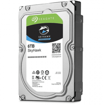 Seagate SkyHawk ST6000VX001: специализированный жесткий диск 3.5" емкостью 6 Тбайт для видеонаблюдения, с ПО SkyHawk ImagePerfect