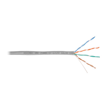 Кабель u utp 4 пары кат 5e 24 awg внутренний pvc NIKOMAX NMC 2100A-GY