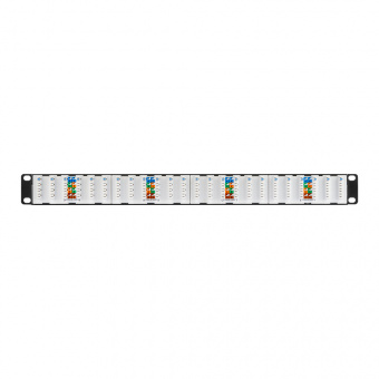Патч-панель Nikomax NMC-RP24UA2-1U-BK