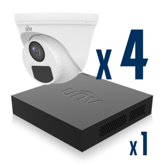Комплект видеонаблюдения UNV XVR301-04F + UHD-T12-F28