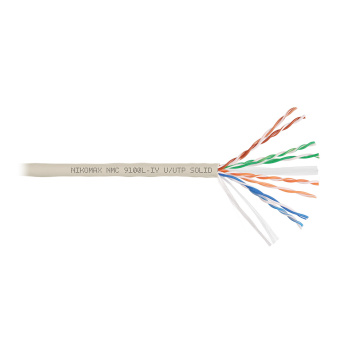 Кабель u/utp 4 пары кат.5e нг(а)-lsltx внутренний NIKOMAX NMC 9100L-IY