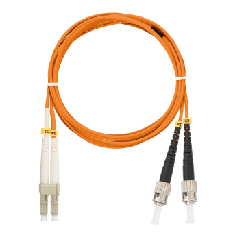 Переходной шнур двойной mm 50/125 om2 lc/upc-st/upc нг(а)-hf NIKOMAX NMF-PC2M2C2-LCU-STU-002