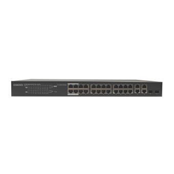 Управляемый (WEB-managed) гигабитный коммутатор с поддержкой технологии PoE (Power over Ethernet) Osnovo SW-24G2C-M(200W)