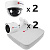 Комплект видеонаблюдения ActiveCam AC-K241 на 4 камеры
