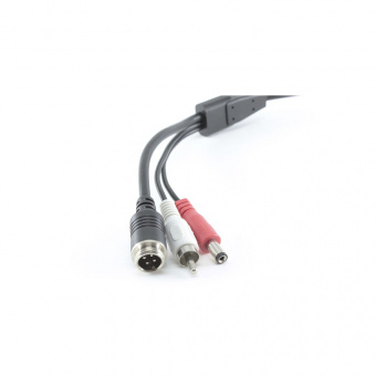 Кабель Carvis 4-pin (мама) — 4-pin (папа) + 1 audio + 1 power 0.2 м