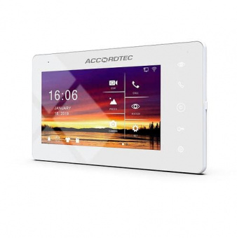 Абонентский монитор AccordTec AT-VD 720W WH