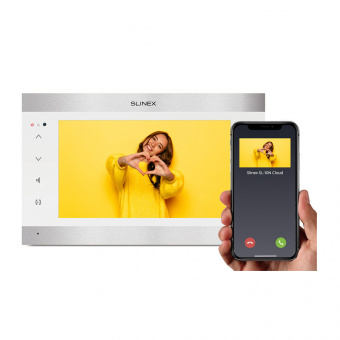 Видеодомофон SLINEX SL-10N Cloud Silver+White