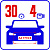 Распознавание госномера до 30 км/ч (4 камеры) AutoTRASSIR-30/4