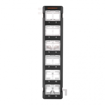 Патч-панель Nikomax NMC-WP12-BLANK-BK