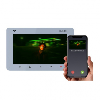 Видеодомофон SLINEX SM-07N Cloud Silver