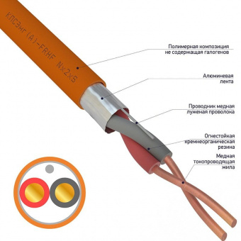 Кабель Rexant КПСЭнг(А)-FRHF 1×2×0.75, 200 м