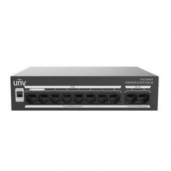 8-портовый неуправляемый коммутатор с поддержкой технологии Power over Ethernet (PoE) Uniview NSW2020-8T2GT-POE-IN
