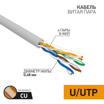 U/UTP-кабель Rexant 02-0005