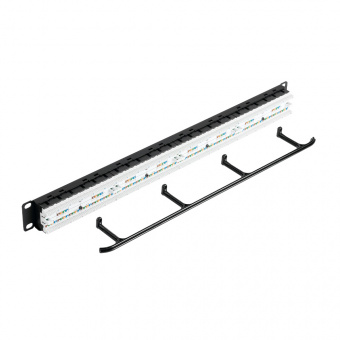 Патч-панель Nikomax NMC-RP48UD2-1U-BK