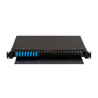 Оптический кросс Nikomax NMF-RP16LCUS2-TS-P1-1U-BK