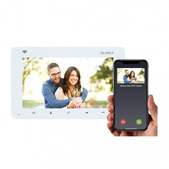 Видеодомофон SLINEX SM-07N Cloud White