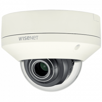 Уличная купольная вандалостойкая IP-камера Wisenet XNV-L6080 с Motor-zoom