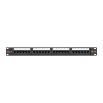 Патч-панель Nikomax NMC-RP24UD2-1U-BK