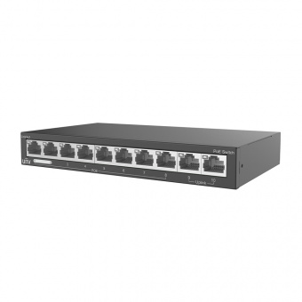 10-портовый неуправляемый коммутатор с поддержкой PoE (Power over Ethernet) Uniview NSW2020-10T-LPOE-IN