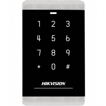 Считыватель Mifare карт Hikvision DS-K1103MK влагозащищенный с клавиатурой