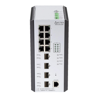 Промышленный управляемый PoE-коммутатор уровня L3 Eltex MES3510P