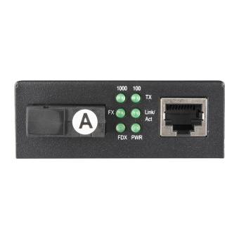 Медиаконвертер неуправляемый NIKOMAX GL-MC-UTPF-SC1G-18SM-1310-N