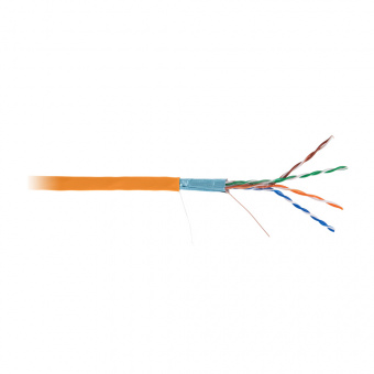 F/UTP-кабель Netlan EC-UF004-5E-LSZH-OR, 305 м